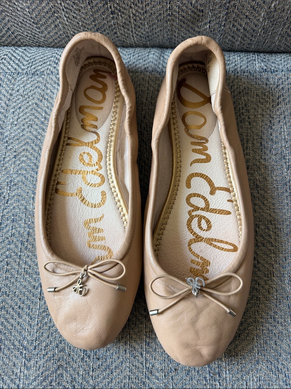 Sam Edelman Tan Leather Ballet Flats Size: 7.5